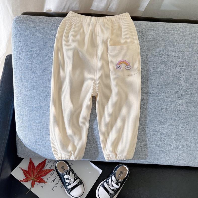 SALE 35%- Quần len tăm cho bé quần bé trai bé gái thu đông bo chun cực mềm mịn siêu dễ thương từ 8 - 16kg