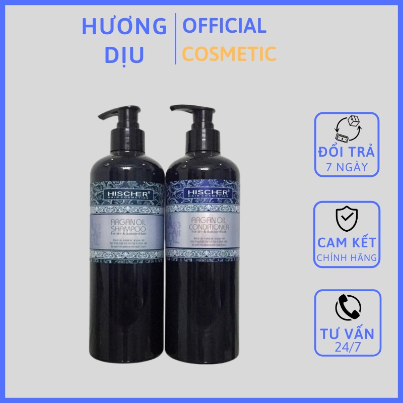 CẶP GỘI XẢ HISCHER ARGAN OIL 1000ML NGĂN NGỪA GÀU GIẢM RỤNG TÓC