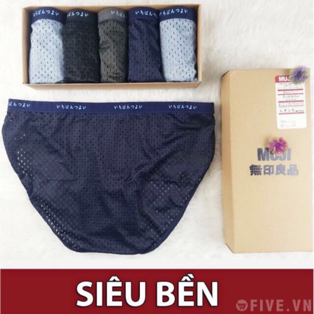 Hộp 5 Sịp Chéo Muji Chéo Thông Hơi