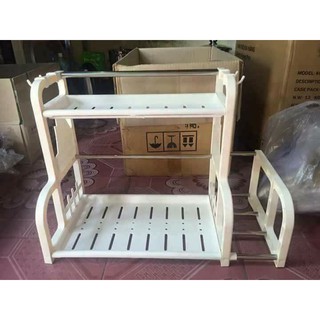 Kệ Gia Vị 2 Tầng Chữ H Có Chỗ Để Thớt