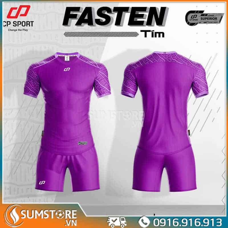 Áo Đá Banh Không Logo FASTEN  Tím -  Đồ Thể Thao Nam Nữ Cao Cấp CP Sport