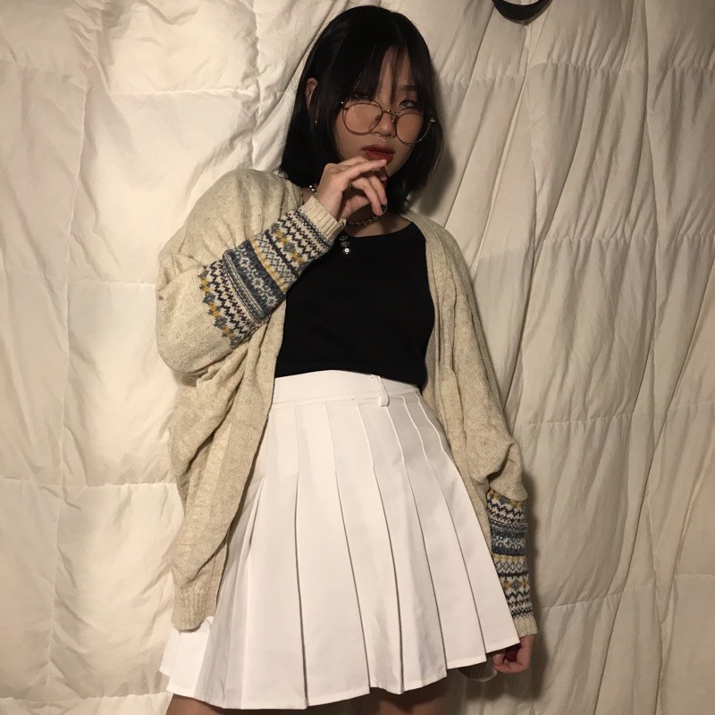 [SẴN](Ảnh thât) Áo khoác len vintage phối thổ cẩm cánh tay
