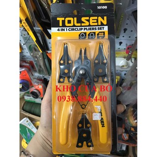 Bộ 4 đầu kềm phe 6 inch tolsen 10100