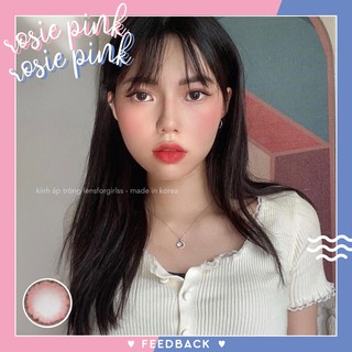 [Mã FASHIONGREEN194 giảm 10% đơn 99K] <Sẵn 5-5,5-6,5-7-8 độ và cận lệch 4.5-5> Kính áp tròng ROSIE PINK (Hsd 3-6 tháng)