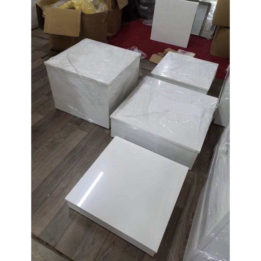Bục gỗ hình vuông, tròn cỡ bé