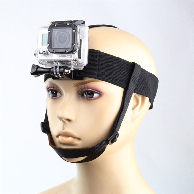 Dây đeo đầu cho máy ảnh GoPro có khóa cằm có dây