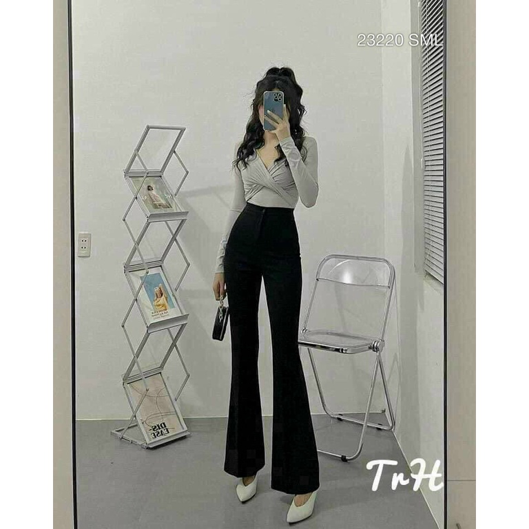 Quần Ống Loe 1 Khuy Mẫu Mới 2023