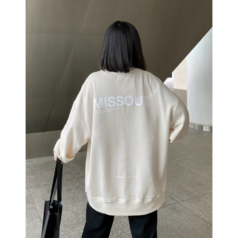 Áo sweater missout unisex nam nữ chất nỉ da cá | BigBuy360 - bigbuy360.vn