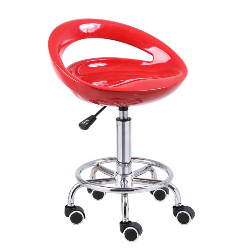 Ghế quầy thấp, làm việc, học tập, makeup, spa lưng nhựa ABS khoét lỗ TM092X