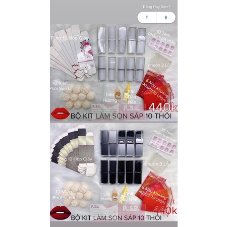 BỘ KIT LÀM SON SÁP CAO CẤP HANDMADE