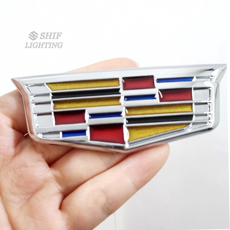 Miếng dán logo bằng kim loại cao cấp trang trí xe hơi Cadillac