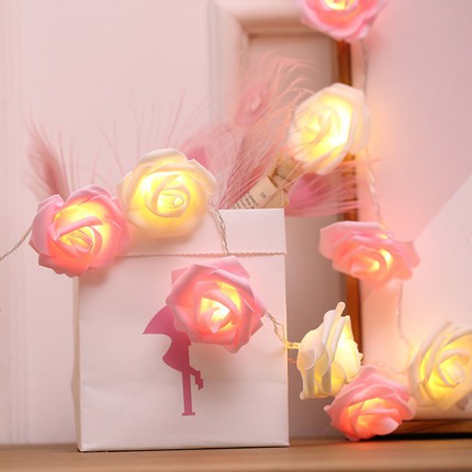 Dây đèn trang trí hoa hồng 💖 Decor trang trí phòng ngủ 💖 Điều lãng mạn nhất dành tặng chính bạn
