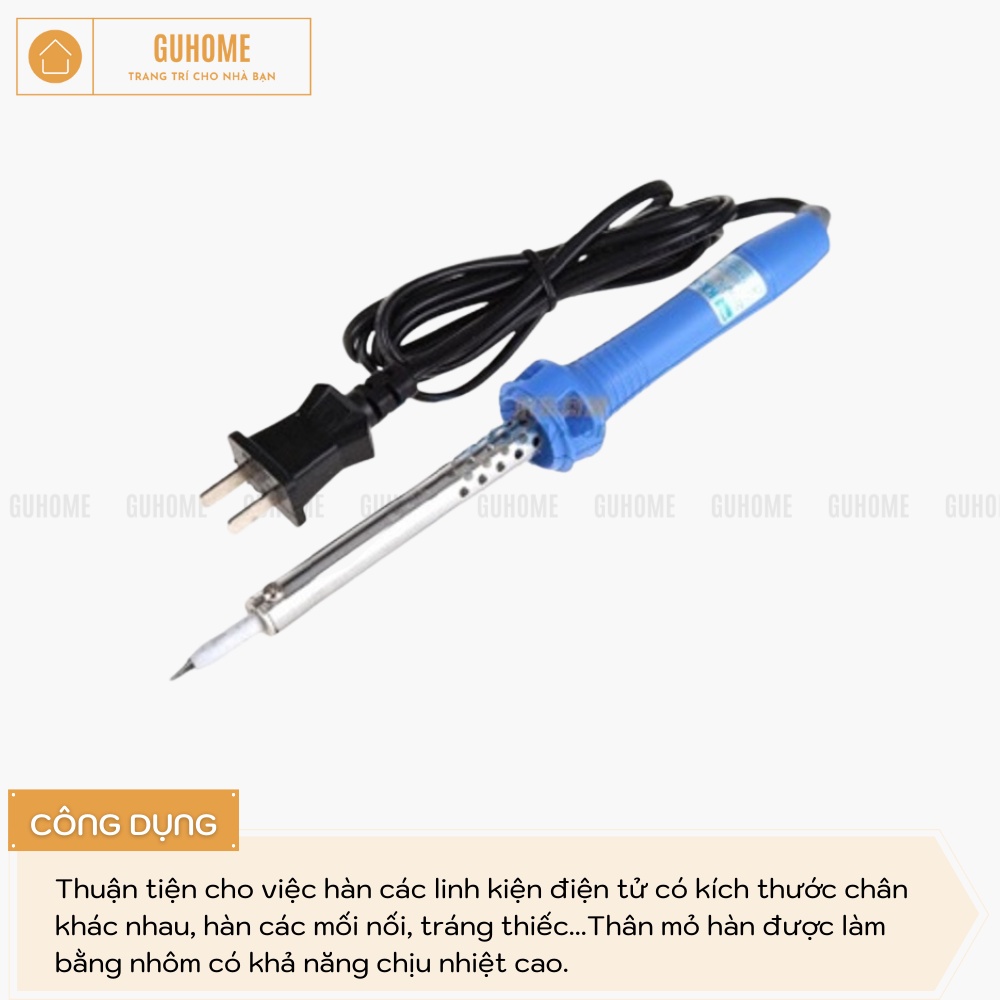 Mỏ hàn kèm cuộn thiếc và nhựa thông 60w