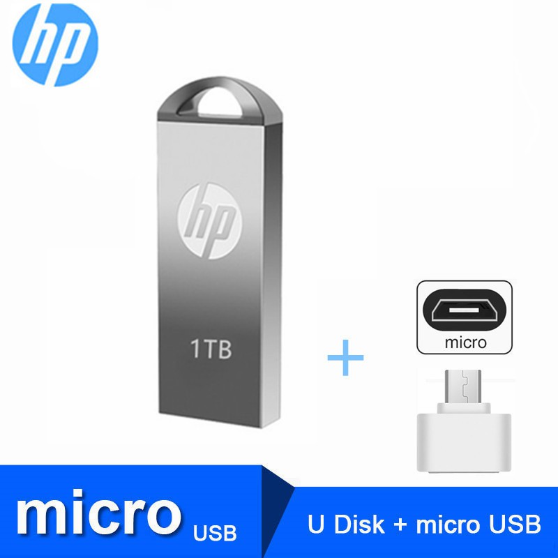 Ổ USB Flash HP tốc độ cao 1TB chống nước kèm đầu chuyển đổi cho Android chất lượng cao