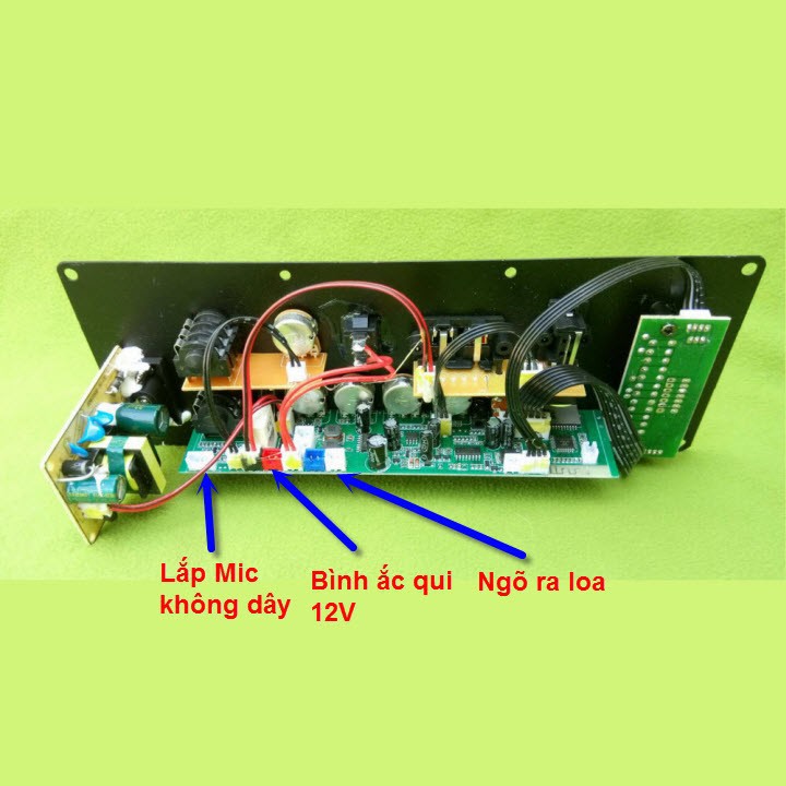 [Mã 155ELSALE giảm 7% đơn 300K] Mạch loa kéo 2 tấc đôi HA8622 nguồn xung