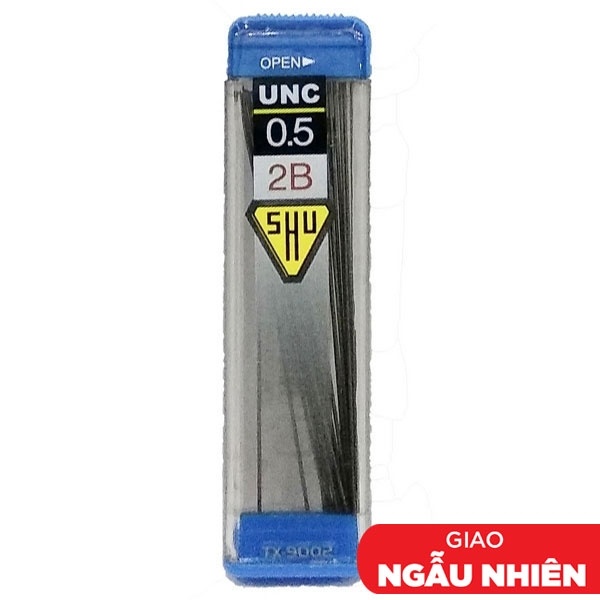 Ruột Chì 2B 0.5 mm UNC TX-9002 (Mẫu Bao Bì Giao Ngẫu Nhiên)