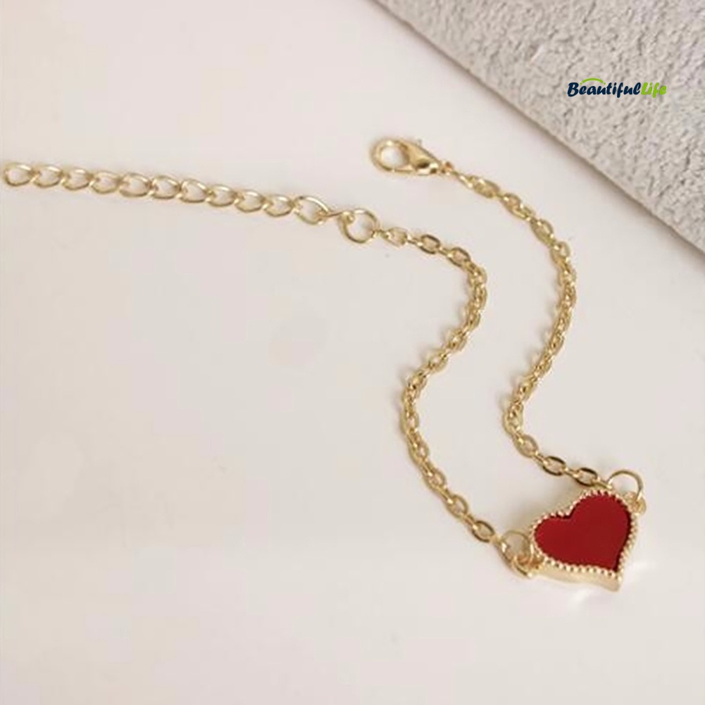 Vòng đeo tay thiết kế mặt trái tim dự tiệc cocktail làm quà tặng sinh nhật cho nữ | BigBuy360 - bigbuy360.vn