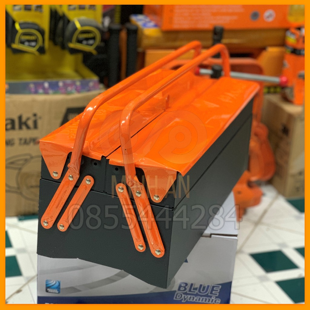 Hộp đựng đồ nghề bằng sắt 2 ngăn [HÀNG CHÍNH HÃNG] Asaki AK-9956