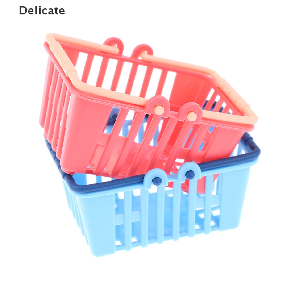 Giỏ mua sắm đồ chơi mini cho nhà búp bê