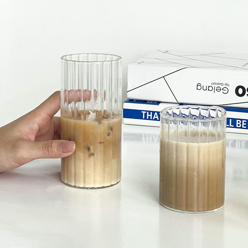 Ly thủy tinh uống cà phê / sữa trong suốt tiện dụng cho gia đình