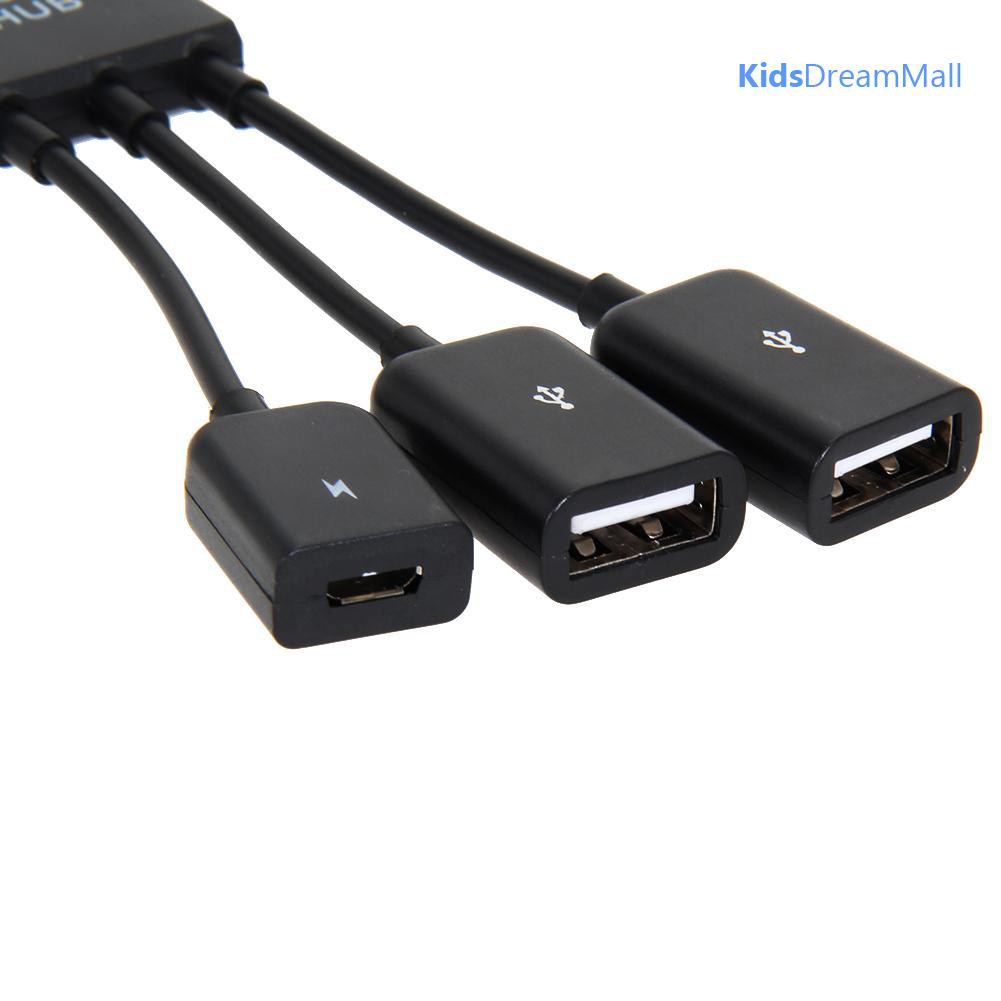 SAMSUNG Đầu Chia Cổng Otg 3 Trong 1 Tiện Dụng Chất Lượng Cao