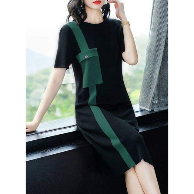 Đầm suông phối cá tính