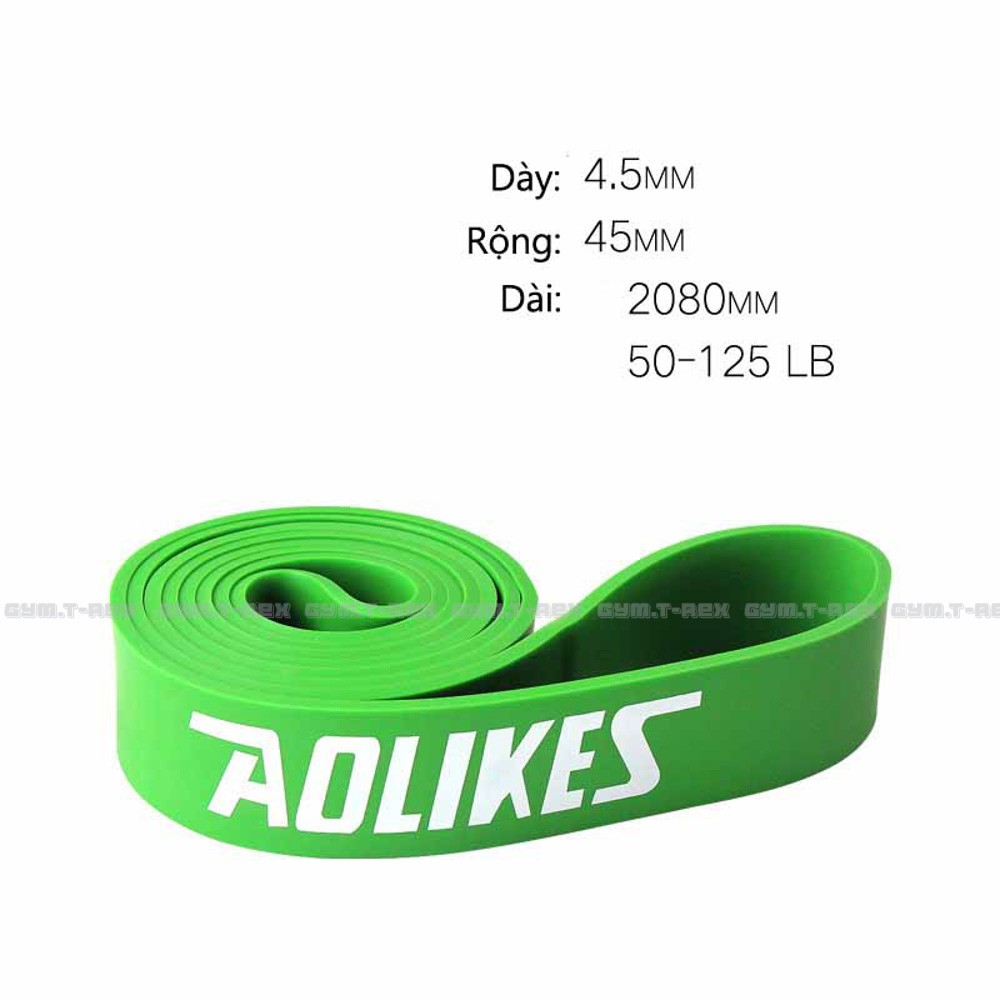 Dây kháng lực power band AOLIKES SP119, Dây cao su tập chân mông yoga - Gym Trex