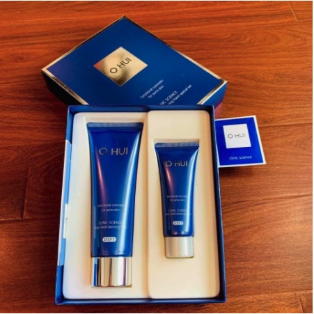 Set sữa rửa mặt sạch sâu hết mụn OHUI Clinic Science Deep Medi-Cleansing Foam 160ml - Nội địa LG Hàn Quốc