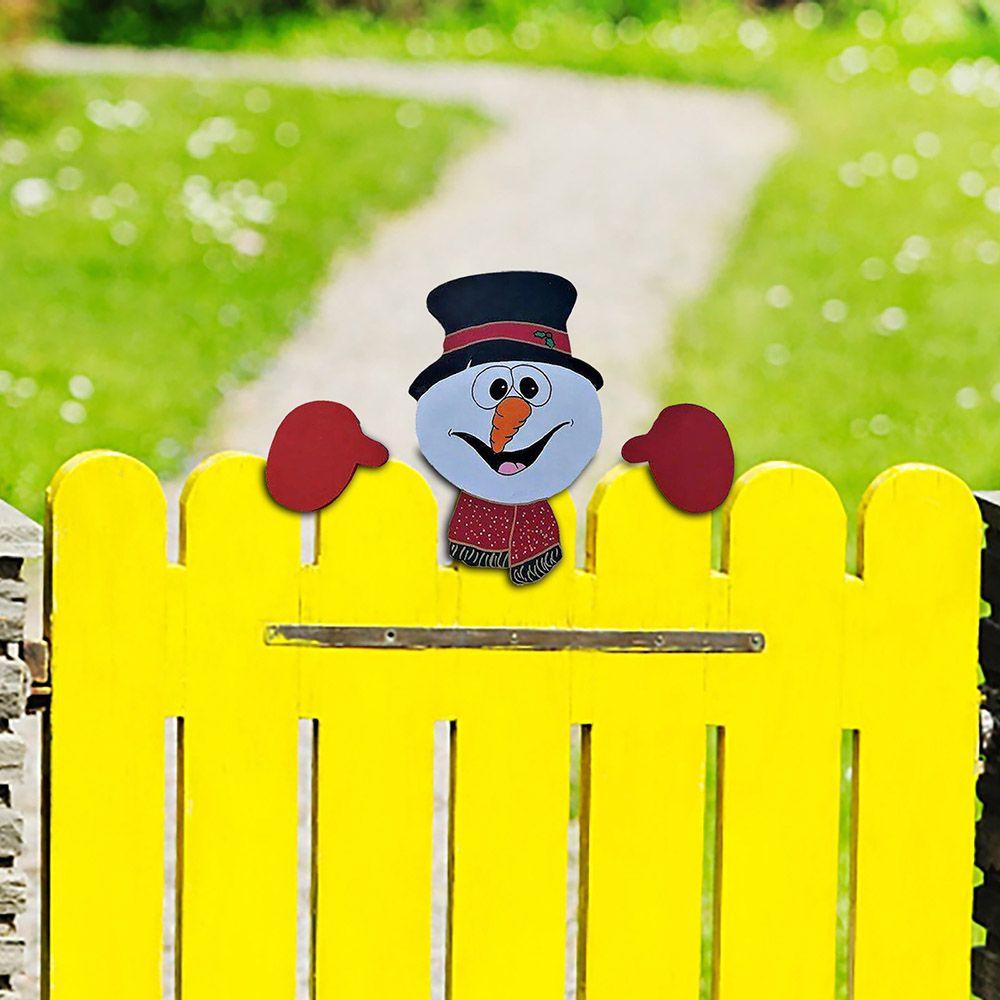 YIYU Phụ Kiện Trang Trí Giáng Sinh Bằng Nhựa Hình Hoạt Hình Vui Nhộn Sáng Tạo