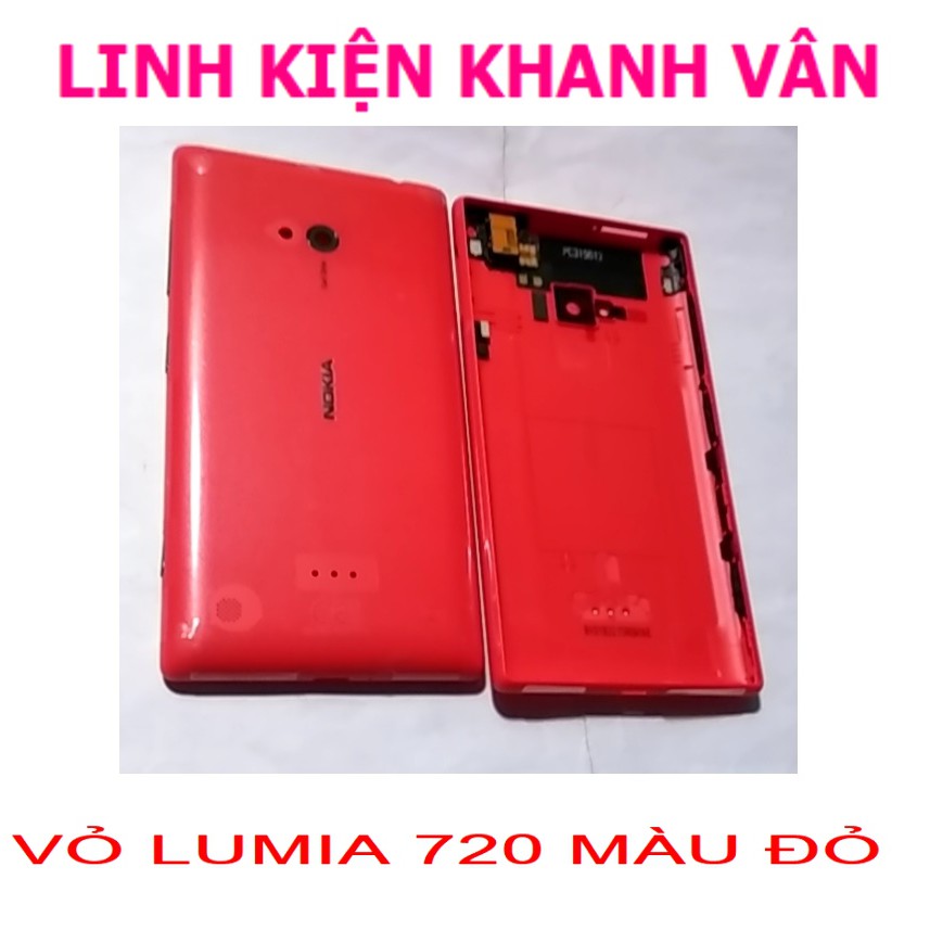 VỎ LUMIA 720 MÀU ĐỎ