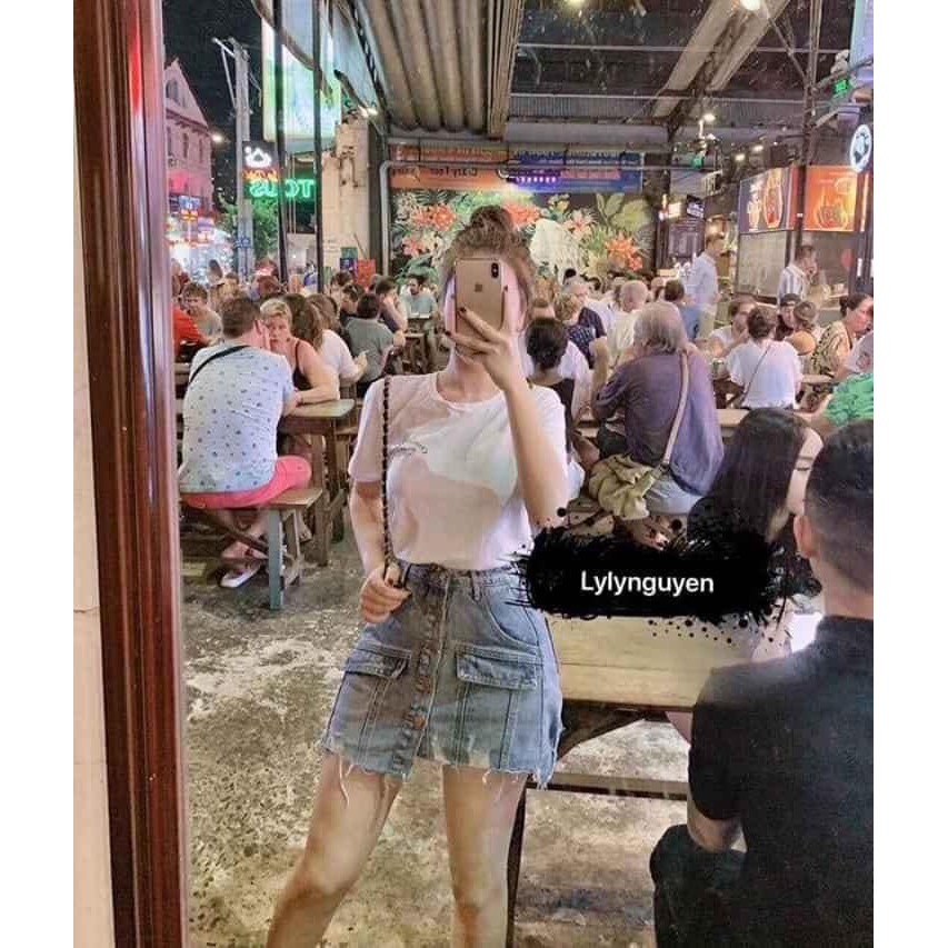 MÃ 747- CHÂN VÁY BÒ KHUY TÚI ỐP | BigBuy360 - bigbuy360.vn