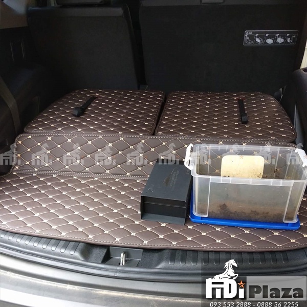 Thảm Da 5D 6D Trải Trải Sàn Cốp và Lưng Ghế Hàng 3 Xe Honda Crv 7 Chỗ - Thảm Trải Da Ô Tô Cao Cấp