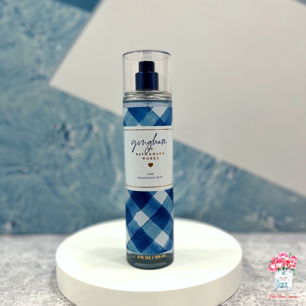 Xịt Thơm Body Bath & Body Works Mist Gingham Path Hương Thơm Đến Từ Cỏ Hoa Tươi Mát Thiên Nhiên Sảng Khoái 236ml