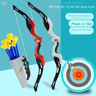 Bộ đồ chơi cung tên lớn cho trẻ em bé bắn truyền thống trong nhà ngoài trời cậu