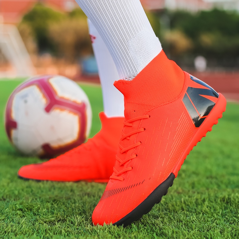 Ready Stock TF Giày bóng,giày đá banh cao cổ đã khâu hết đế Giày Size 35-44