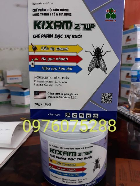 Thuốc diệt ruồi Kixam2.7wp gói 20gr