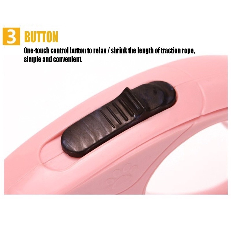 Dây dắt thú cưng tự động thu vào tiện dụng cho cún vừa và nhỏ dài 3M