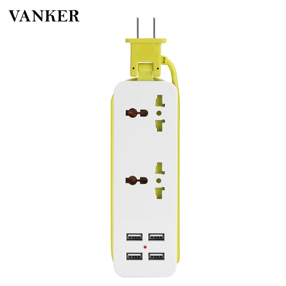 Bộ Ổ Cắm Sạc Anker Power Strips Với 4 Cổng Usb Tiện Dụng