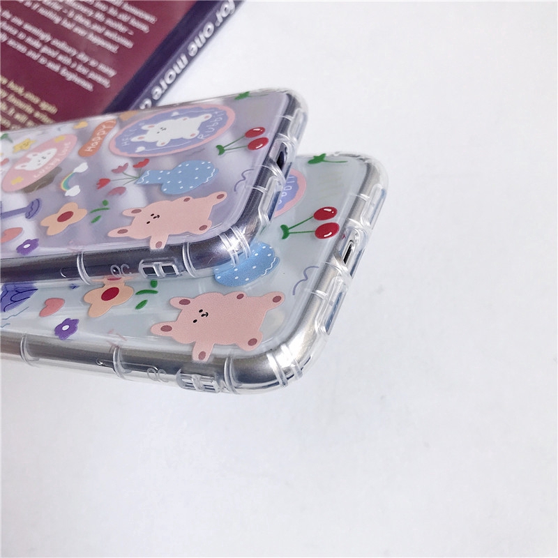 Ốp lưng iphone TPU họa tiết hoạt hình cho iPhone 11 iPhone 6 6s 7 7plus 8 plus X Xr Xs | BigBuy360 - bigbuy360.vn