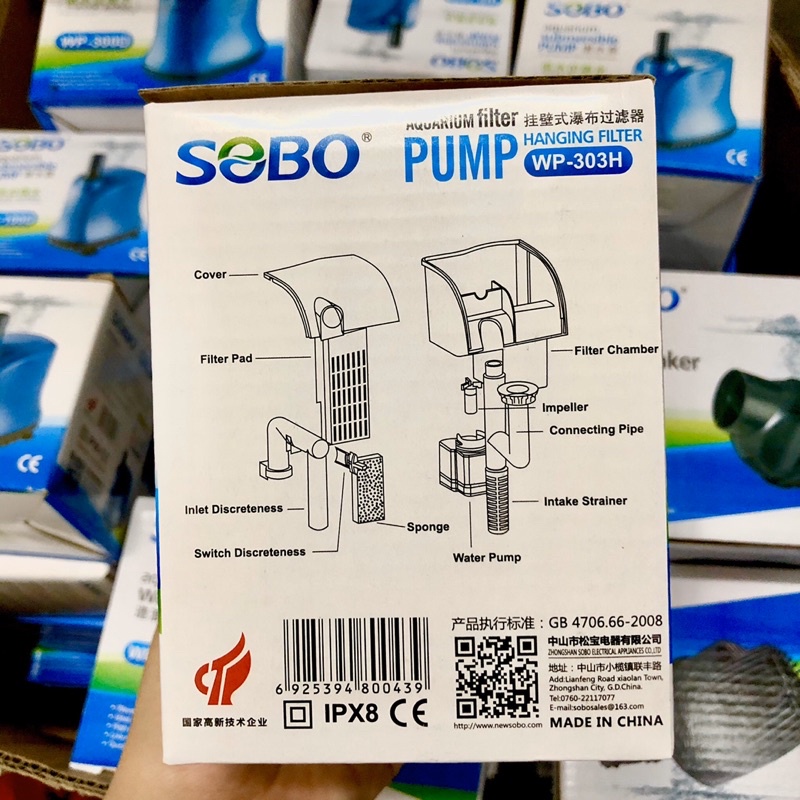 Lọc Thác Bể Cá 303H (bao gồm cả lọc váng)