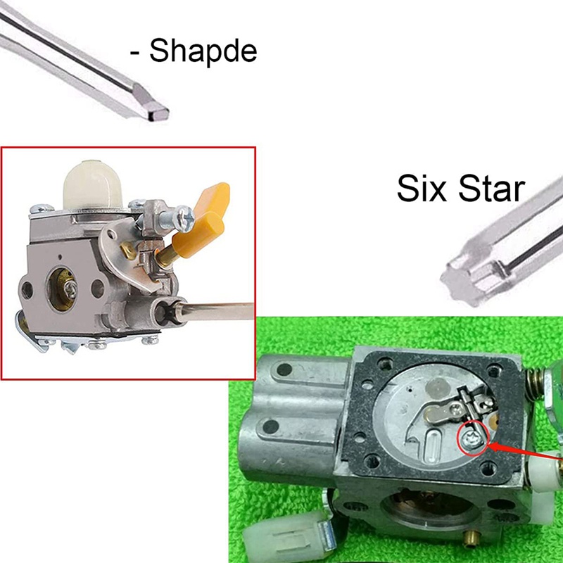 Bộ Dụng Cụ Điều Chỉnh Bộ Chế Hòa Khí 2 Chu Kỳ Chuyên Dụng Cho Máy Cưa Cỏ