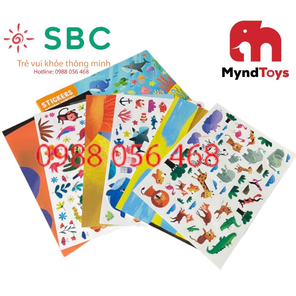 Bóc dán thành tranh môi trường sống sinh động - Sticker Myndtoys Việt Nam - Đồ chơi an toàn