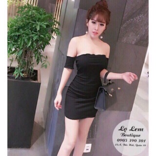 Váy body trễ vai