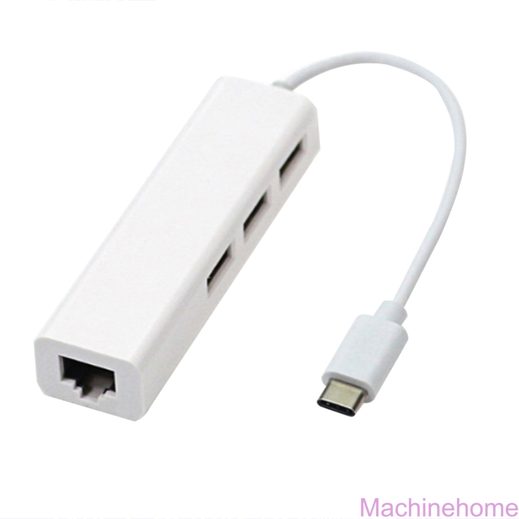 MC-USB C Type C to Ethernet Adapter Portable Laptop Tablet PC USB2 0 Hub RJ45 Network Card Lan Adapter
