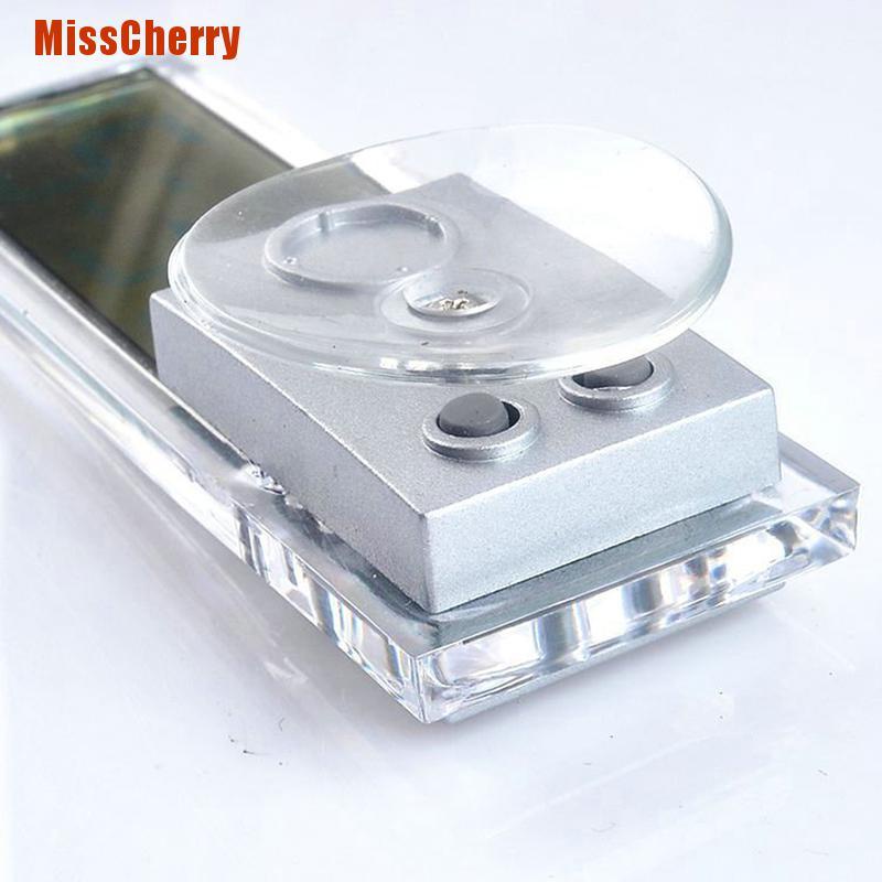 Đồng Hồ Điện Tử Màn Hình Led Mini Hình Tam Giác Có Giác Hút Gắn Xe Hơi