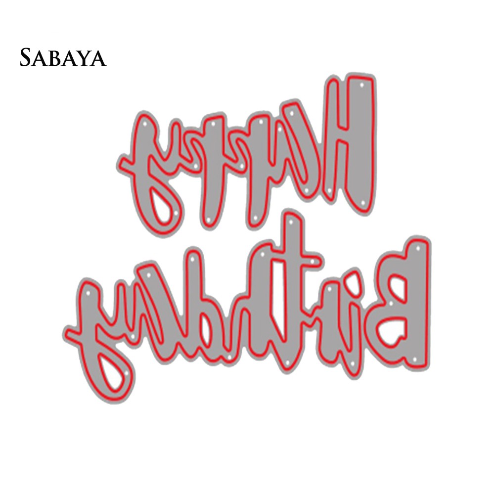 Khuôn Cắt Giấy Kim Loại Hình Chữ Happy Birthday