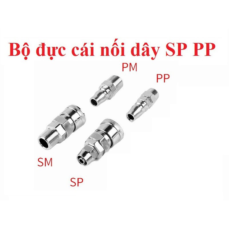 Bộ khớp nối nhanh SP-PP đực cái khí nén