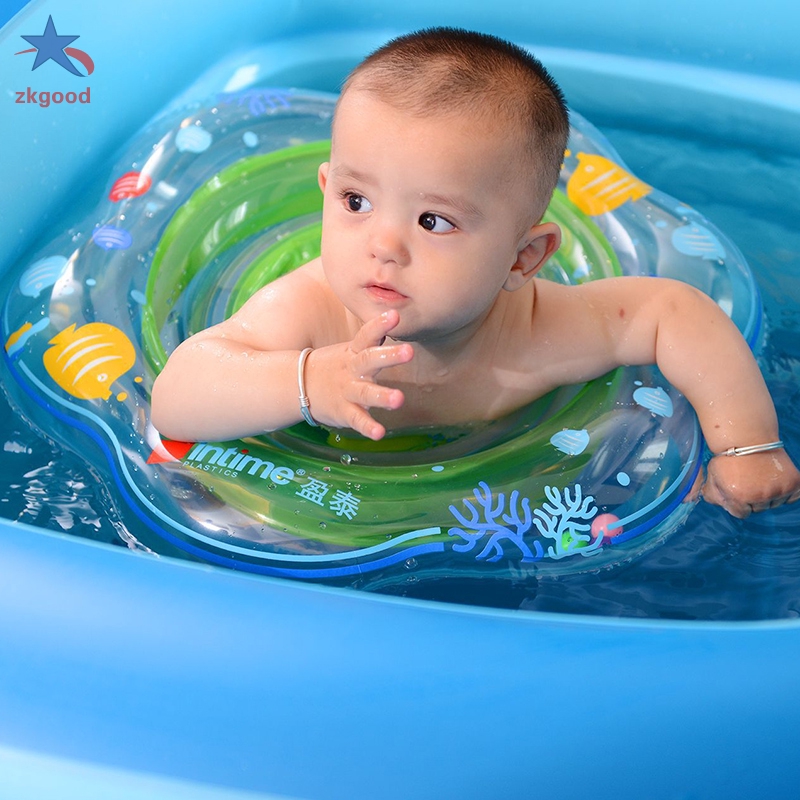 Inflatable Baby Pool Float Swimming Ring with Safely Seat Swim Bath Water Toys Beach for Kids Toddlers Swim Training