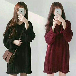 Váy bầu len thu đông 💋Quảng Châu 💋dáng rộng