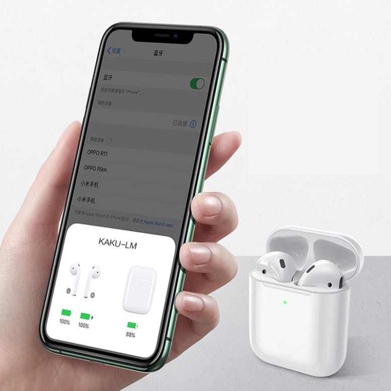Tai nghe bluetooth kiểu dáng Airpods 2 Kaku mã KSC-538 - BH 24 Tháng